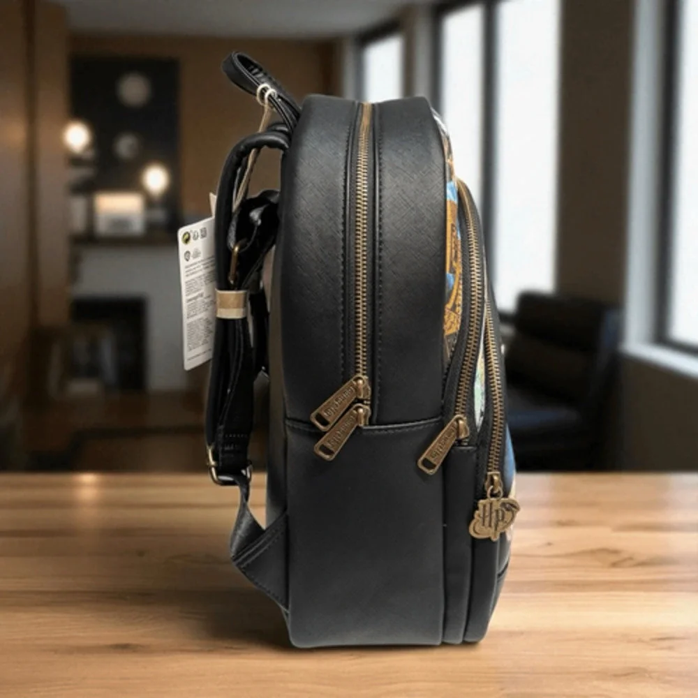 Loungefly Harry Potter Trilogy Triple Pocket Mini Backpack NWT